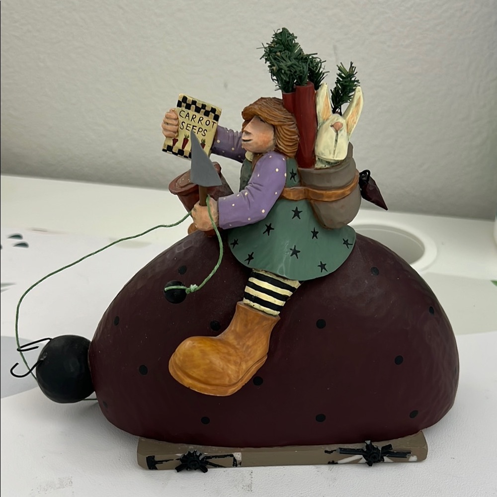 Williraye Studio WW1512 “Ladybug ,Bunny,Carrots”Figurine